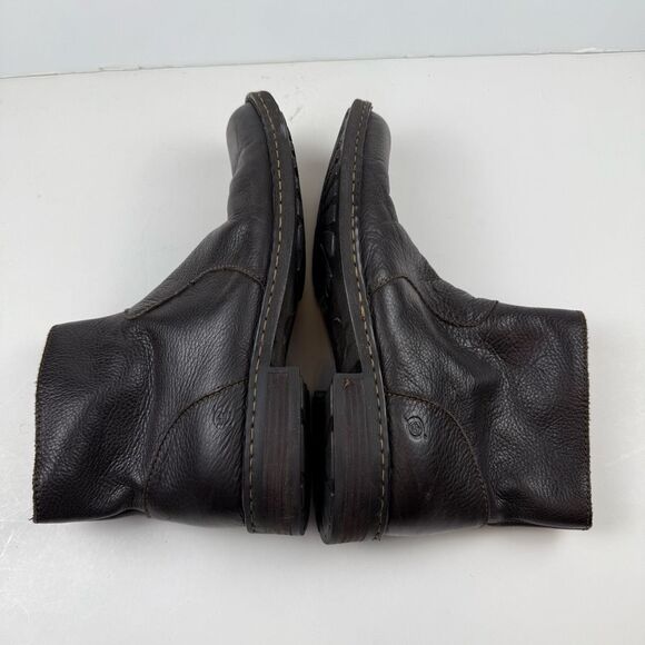 Born Men’s Ward Dark Brown Leather Ankle Boots Size 11.5